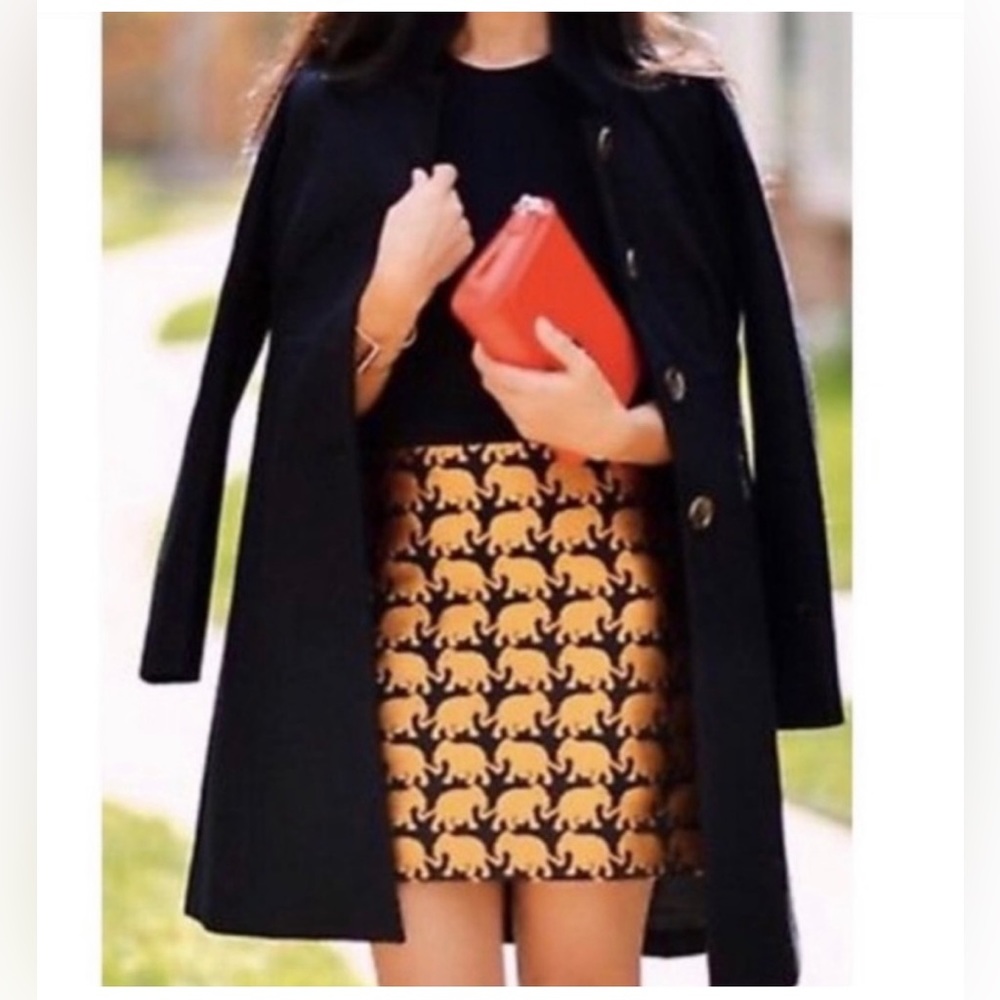 J.Crew Golden Elephant Mini Skirt Size 00.